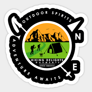 Hiking Delights Sticker